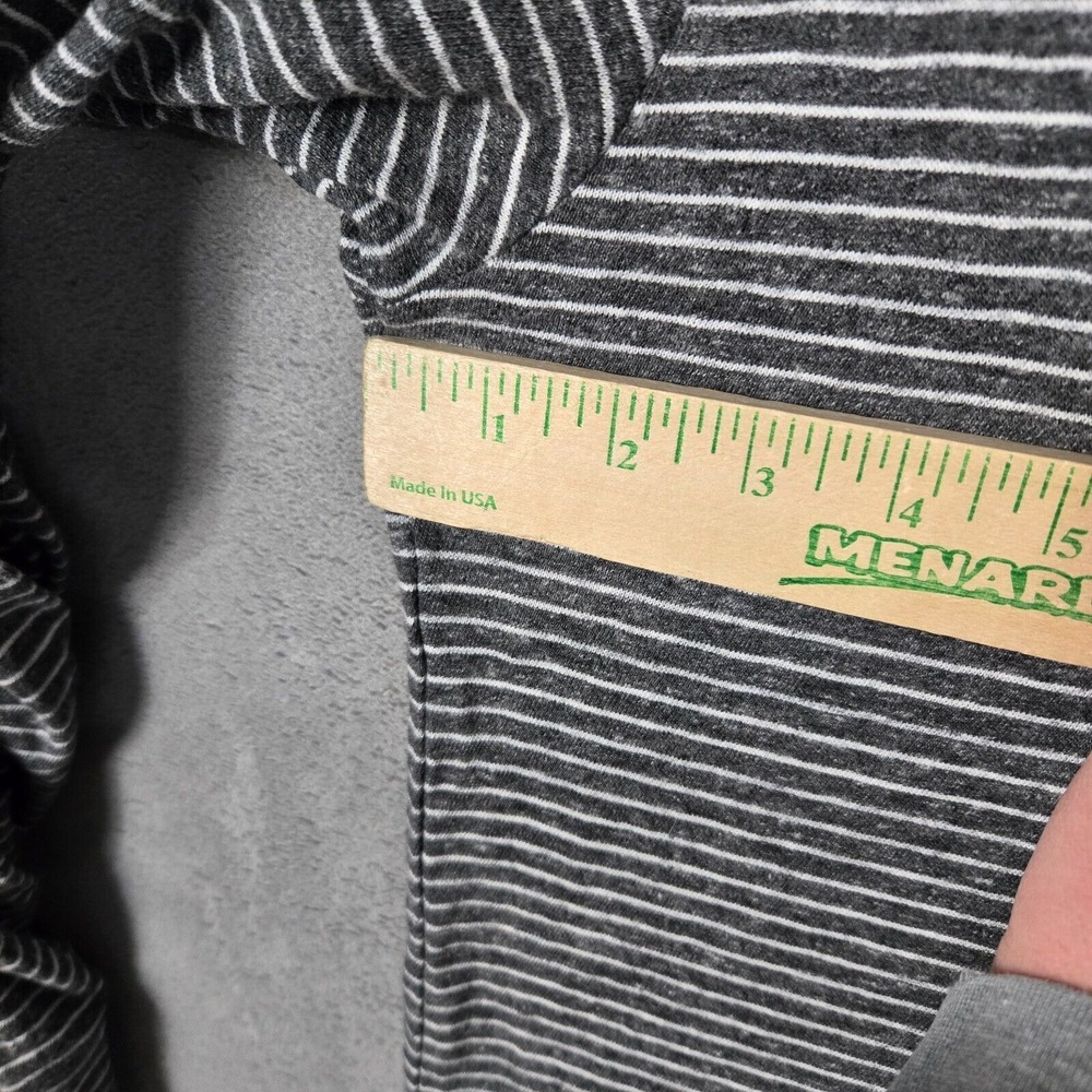 Faherty Luxe Long sleeve polo mens Large striped organic cotton gray - Picture 6 of 12